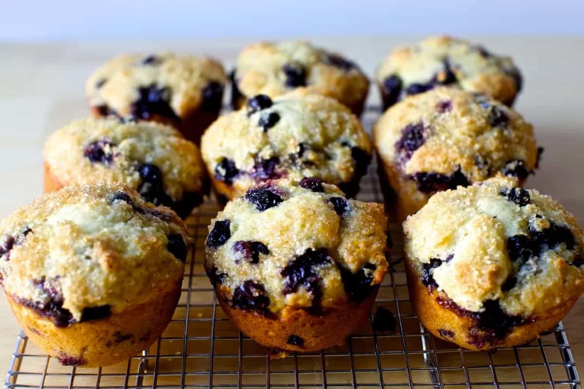 Almond Flour Blueberry Muffins