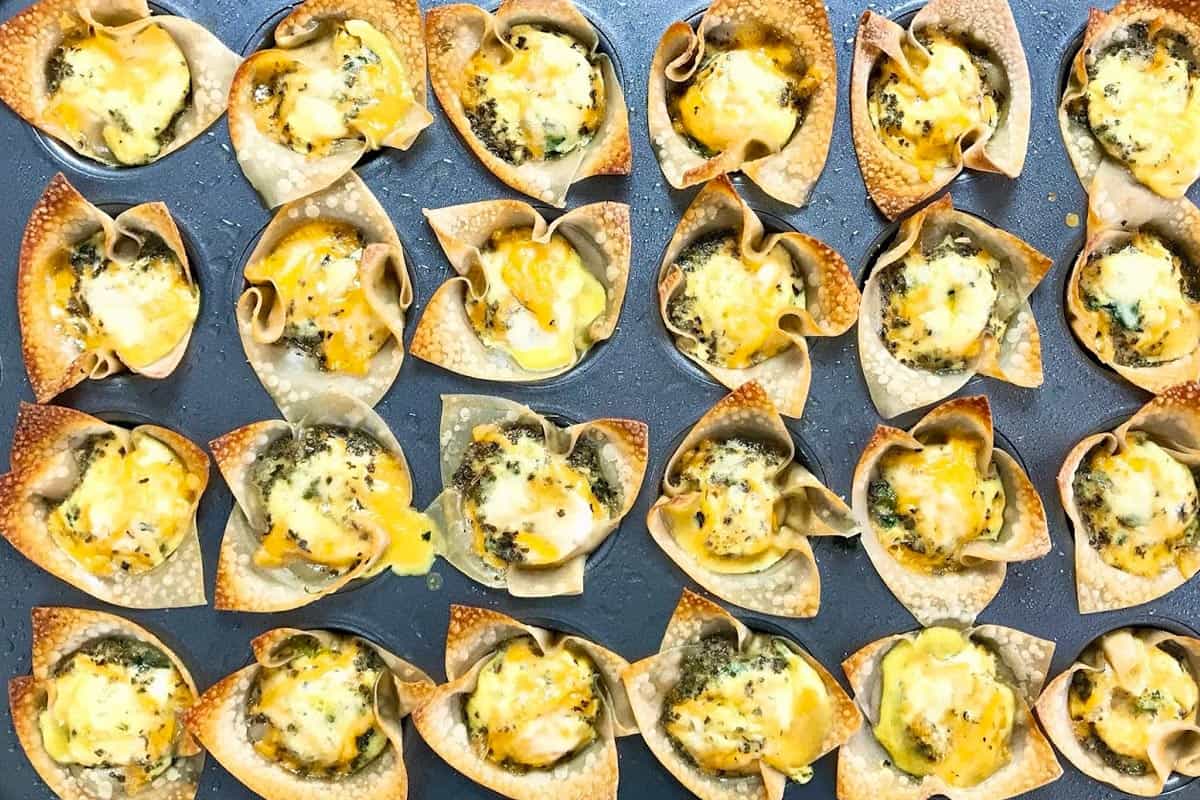 Fresh Spinach Quiche Cups